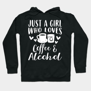 Coffee And Alcohol Apparel - Funny Coffee Lover Design Hoodie